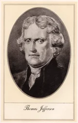 Thomas Jefferson, USA:s tredje president, tidigt 1900-tal