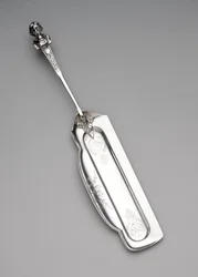 "Byst" mönster crumber, sent 1860-tal (mynt silver)
