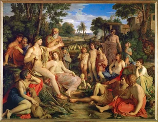 Apollo bland herdarna (olja på duk)