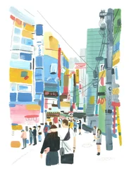 Akihabara, 2015 (olja på papper)