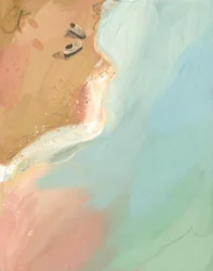 Beach, 2013 (olja på papper)