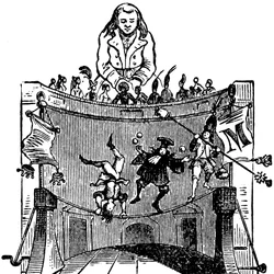 Illustration till "Gullivers resor" skriven av Jonathan Swift