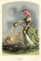 Illustration för "Les Fleurs Animees