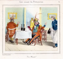 The Restaurateur Living Map: Two Lobsters! 1831-32 (litografi)