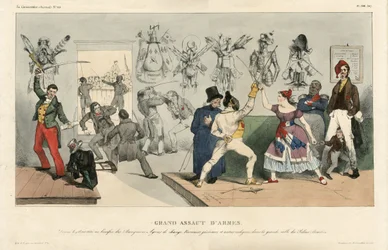 Illustration av Jean Ignace Gerard dit Grandville (1803-1847) i La Caricature (1830) politique, nr. 119