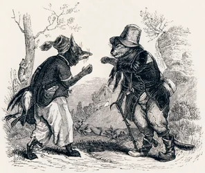 Katten och räven (Le chat et le renard) - Fabler av La Fontaine