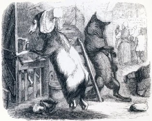 Vargen, geten och getungen - Fables av La Fontaine