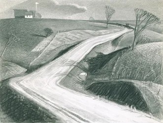 Mars 1940 (kol på papper)