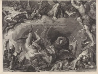 Allegoriskt ryttarporträtt av Ludvig XIV, kung av Frankrike