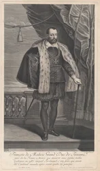 Porträtt av Francesco I de