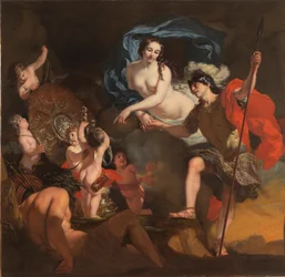 Venus presenterar vapen för Aeneas, 1668.