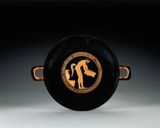 Attic Rödfigur kylix, c.470 f.Kr