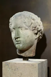Huvud för en gudinna, "Tete Laborde", från Parthenon, Aten, c.447-432 f.Kr. (marmor)
