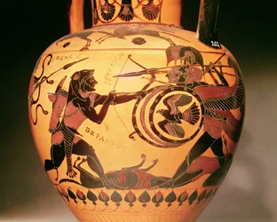 Herakles kämpar mot Geryon
