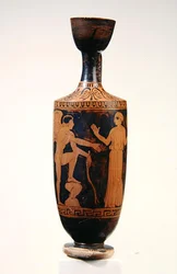 Lekythos, c.425-400 f.Kr. (keramik)