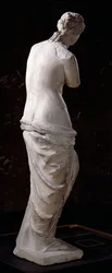 Aphrodite sedd bakifrån, "Venus från Milo", hellenistisk period, omkring 130-100 f.Kr.