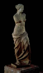 Venus de Milo, grekisk, hellenistisk period, c.100 f.Kr. (marmor) (för frontvy se 14152)
