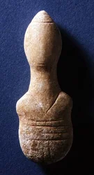 Cykladisk figur, Naxos, ca 3000-2000 f.Kr. (marmor)