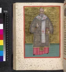 Egerton 2392, fol. 47v, Helgon, ur 