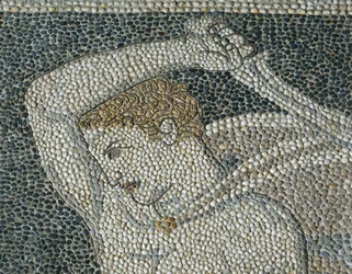 Krateros, c.320 f.Kr. (mosaik) (detalj av 332175)