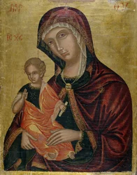 Madonna och barn, ca 1600 (tempera på cederträ)