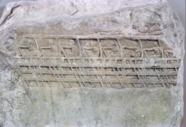 Relief av en Trireme