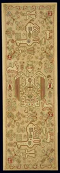 Kuddfodral för brud, från Lefkas, Joniska öarna, 1600-1700-talet (linne broderat med siden och guldmetalltråd)