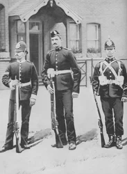 Korpral och meniga, buffarna, c1880