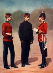 "The Royal Lancasters: Lieutenant, Captain, Adjutant", 1900.