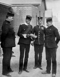 Bataljonsstaben för Die Hards, 1896