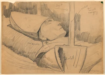 Begravningsporträtt av James Cardinal Gibbons