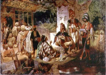 Orientalisk scen (olja på duk)