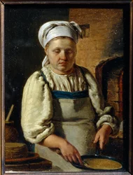 Cook - Peinture Grigori Karpovich Mikhaylov (1814-1867) - 1835 - Olja på duk - 21x15,8 - Statens friluftsmuseum för historia och arkitektur Novgorodian Kreml, Novgorod