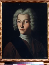 Porträtt av tsaren Peter II av Ryssland (1715-1730) (Porträtt av tsaren Peter II av Ryssland). Målning av Grigori Dmitrievich Molchanov (cirka 1730-efter 1786), olja på duk, rysk konst från 1700-talet. Statens Tretjakovgalleri, Moskva.