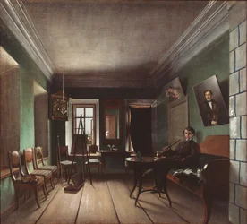 Interiör i Bykovs hus, 1850-tal