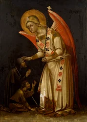 Ängel, cirka 1354, av Guariento (aktiv 1338-död 1367 eller 1370), fresk