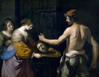 Salome tar emot huvudet av Johannes Döparen