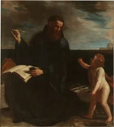 Sankt Augustinus mediterar över treenigheten