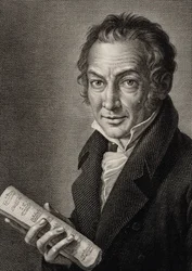 Porträtt av kompositören Nicola Antonio Zingarelli 1752-1837, 1816.