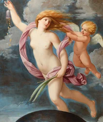 Fortuna med en handväska, ca 1636.