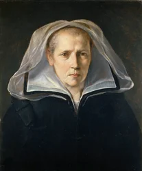 Porträtt av konstnärens mor, ca. 1612.