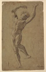 Studie för St. Sebastian, Pomarici Santomasi-museet, Puglia, Italien