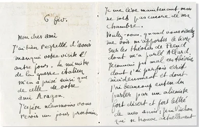 Brev till Andre Breton, 1918