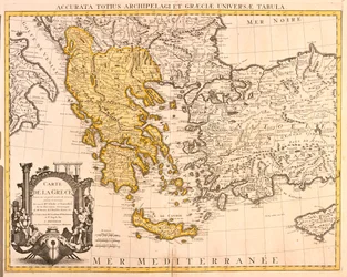 Albanien, större delen av Grekland (utom nordöstra), större delen av Makedonien (utom norra)