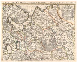 Karta över Muscovy par Delisle (De L