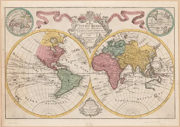 Mappa totius mundi - adornata juxta observationes dnn. academiae regalis scientiarum et nonnullorum aliorum secundum annotationes recentissimas LOC 2017585675