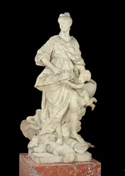 Marie Leszczynska (1703-68) som Juno, 1731 (marmor)