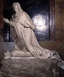 Kardinal Guillaume Dubois (1656-1723) grav 1705 (marmor)