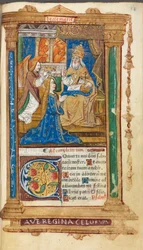 Tryckt tidebok (romerskt bruk): fol. 45r, Jungfruns kröning