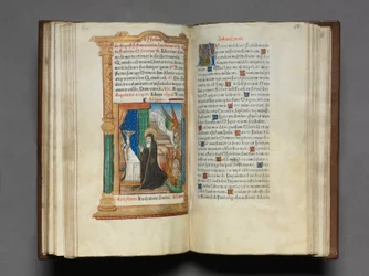 Tryckt timbok (Roms bruk): fol. 85r, dominikansk nunna